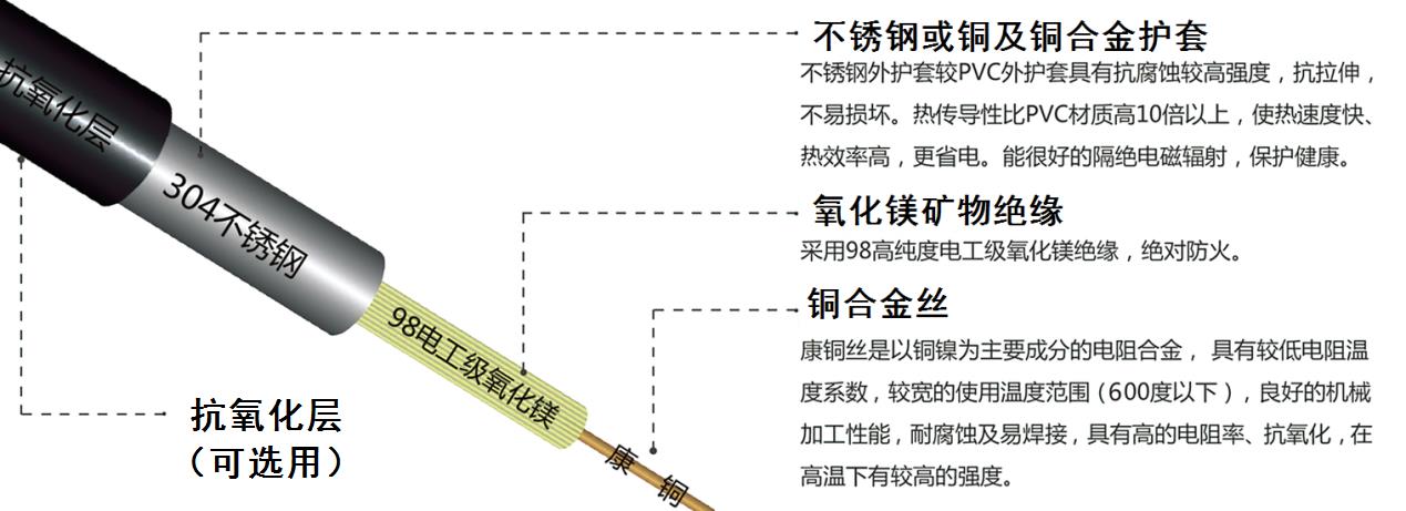 YRTHGY矿物绝缘油井加热麻豆视频免费观看结构图